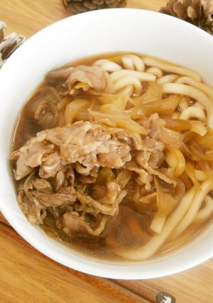 余った牛丼の具で豪華スタミナうどん-レシピのメイン写真