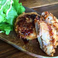 รูปของ 大豆のお肉でボリュ〜ミィカツ☆