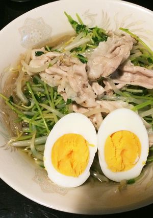 意外にいける！あったか♩冷麺【節約】-レシピのメイン写真
