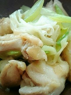 鶏肉と長ネギのシンプル塩炒め-レシピのメイン写真