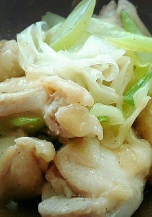 鶏肉と長ネギのシンプル塩炒め-レシピのメイン写真