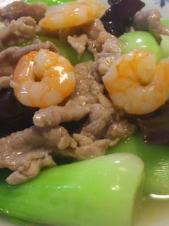 チンゲン菜・エビ・豚肉のシャンタン炒め-レシピのメイン写真