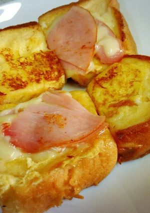 素敵な朝食を♪簡単!ハムチーズフレトー!-レシピのメイン写真