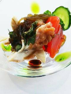 トマトともずく酢の和え物-レシピのメイン写真