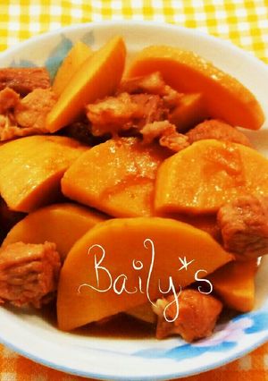 タケノコと豚肉の煮物-レシピのメイン写真