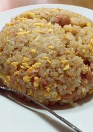 発芽米でヘルシ〜☆パラパラ炒飯♪-レシピのメイン写真