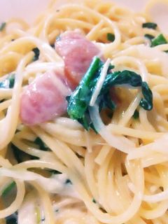 簡単!クリームパスタ-レシピのメイン写真