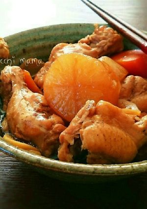 飴色deご飯がススム❤手羽元と大根の煮物-レシピのメイン写真