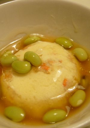 レンジで簡単！えびの豆腐蒸し-レシピのメイン写真