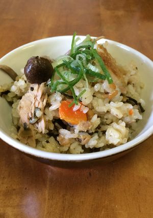 ツナと高菜漬けの炊き込みごはん-レシピのメイン写真