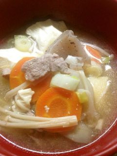 根菜たっぷり食べよう豚汁-レシピのメイン写真