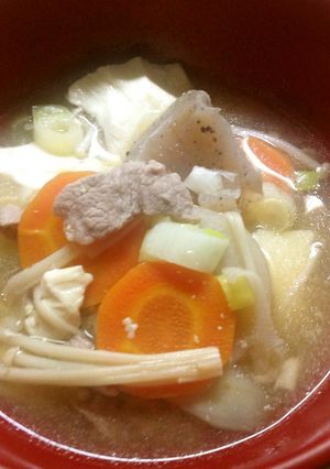 根菜たっぷり食べよう豚汁-レシピのメイン写真