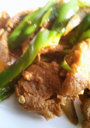 大豆のお肉でゴボウとピーマンの炒め物-レシピのメイン写真