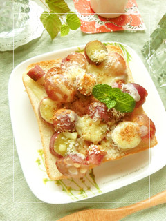 ぶとう×さつま芋のココナッツトースト-レシピのメイン写真