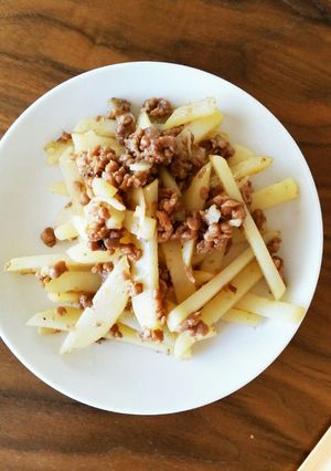 大豆のお肉とじゃが芋オイスターソース炒め-レシピのメイン写真