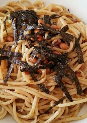混ぜるだけ簡単！身体に美味しい納豆パスタ-レシピのメイン写真