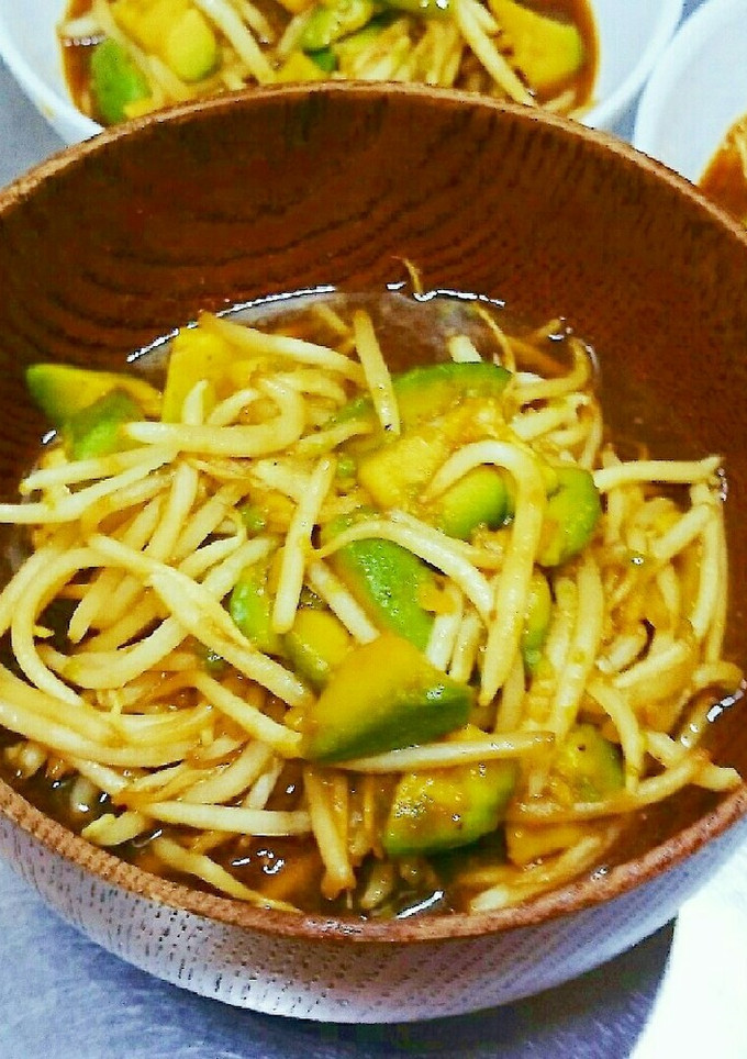 激安節約もやしとアボカド焼き肉タレ焼き-レシピのメイン写真
