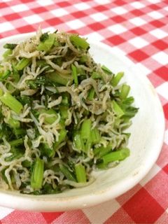ごはんの友♪かぶの葉とじゃこの炒め物♪-レシピのメイン写真