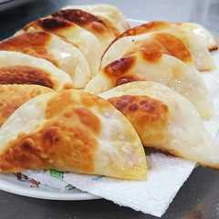 รูปของ かぼちゃの餃子パイ