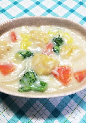 チキンナゲットと野菜入りシチュー-レシピのメイン写真