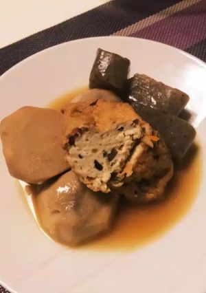 旬の味☆里芋とがんもの簡単ヘルシー煮物-レシピのメイン写真