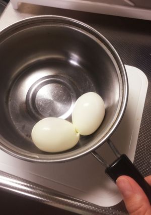 ゆで卵のチョッパヤ殻剥き★-レシピのメイン写真
