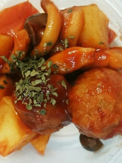 お手軽レンジでケチャップ煮-レシピのメイン写真