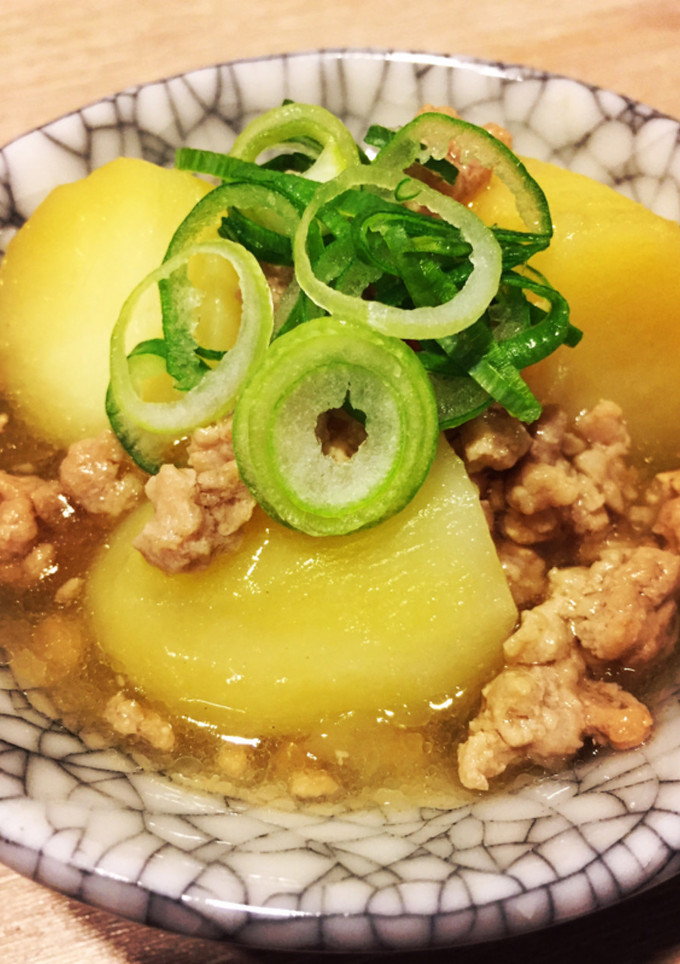 加熱放置10分ずつ！じゃがいもそぼろ煮-レシピのメイン写真