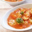 鶏胸肉と薩摩芋の簡単トマトシチュー。