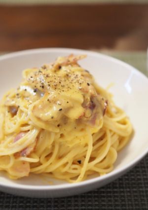 シンプルな材料で本格カルボナーラ-レシピのメイン写真