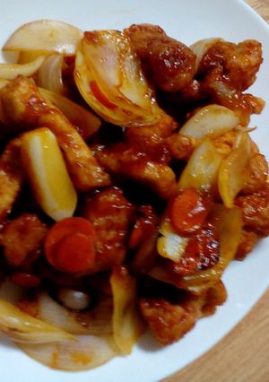 大豆お肉で酢豚風-レシピのメイン写真