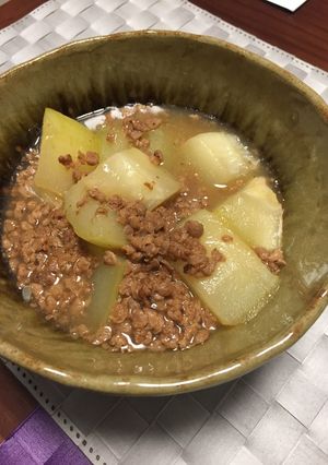 冬瓜のそぼろ大豆ミートあんかけ-レシピのメイン写真