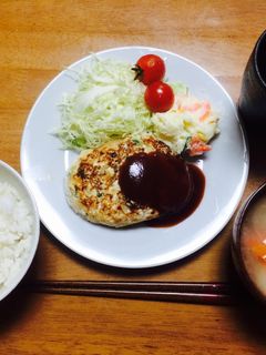 ササミと豆腐のヘルシーハンバーグ-レシピのメイン写真