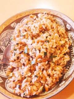 ごま油の香りのねぎ納豆チャーハン-レシピのメイン写真