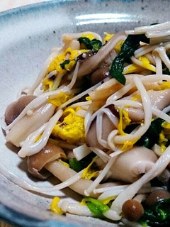 菊花とキノコの酢の物-レシピのメイン写真