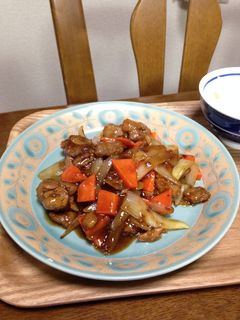 大豆のお肉(ブロック)を使って酢豚風炒め-レシピのメイン写真