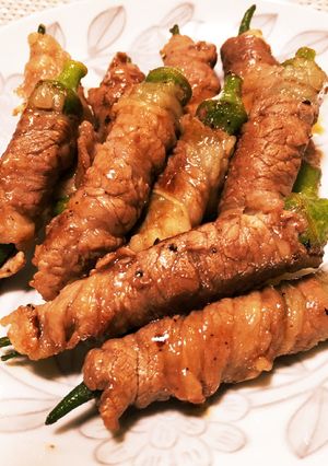 オクラの牛肉巻き-レシピのメイン写真