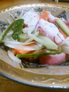 たこと野菜のマスタードマリネ-レシピのメイン写真