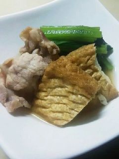 小松菜と厚揚げの煮物-レシピのメイン写真