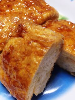 鶏ひき肉入り*油揚げの照り焼き-レシピのメイン写真