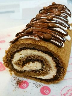 簡単!ティラミスクリームのロールケーキ♪-レシピのメイン写真