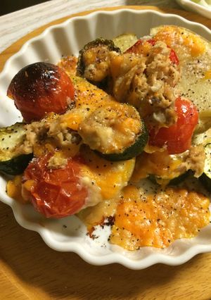 ヘルシー簡単で美味しい♪野菜重ね焼き-レシピのメイン写真