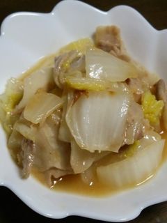 創味シャンタンで豚バラ白菜簡単炒め-レシピのメイン写真