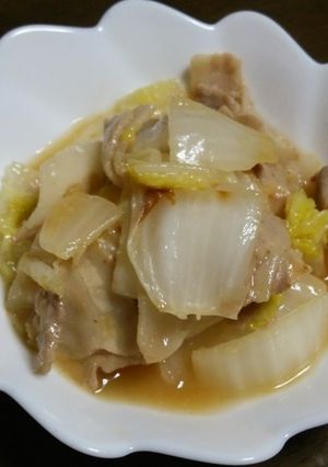 創味シャンタンで豚バラ白菜簡単炒め-レシピのメイン写真