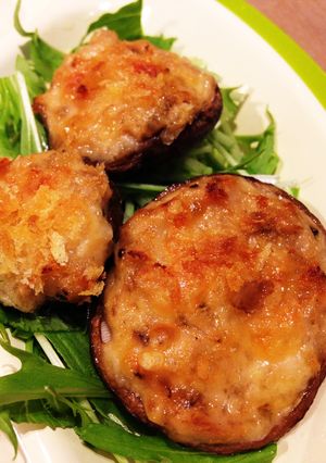 簡単☆椎茸ツナマヨネーズ詰め焼きだZE!-レシピのメイン写真