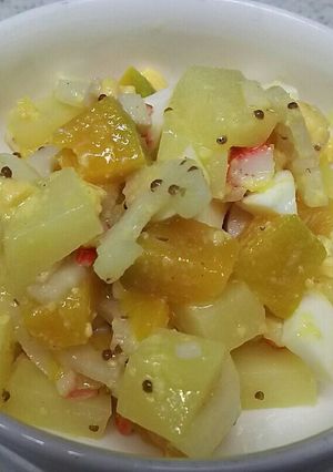 かぼちゃとじゃがいものコロコロサラダ-レシピのメイン写真