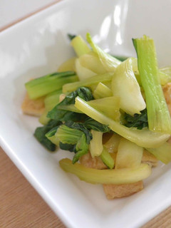 残り物アレンジ 青梗菜と油揚げのおひたし-レシピのメイン写真