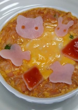 ココットカマン★オムライス♪-レシピのメイン写真