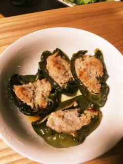 紅生姜と豚肉のピーマン肉詰め-レシピのメイン写真