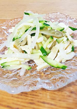 超簡単！手作り干し豆腐サラダ-レシピのメイン写真